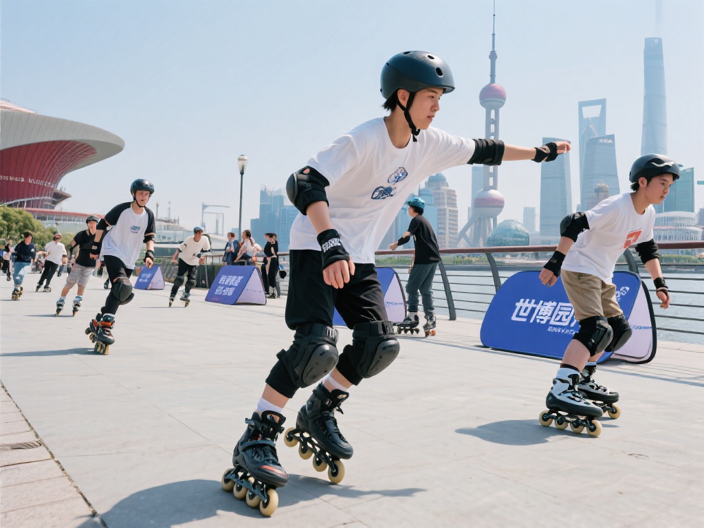 轮滑，不再局限于常规的玩法和场地。趣味轮