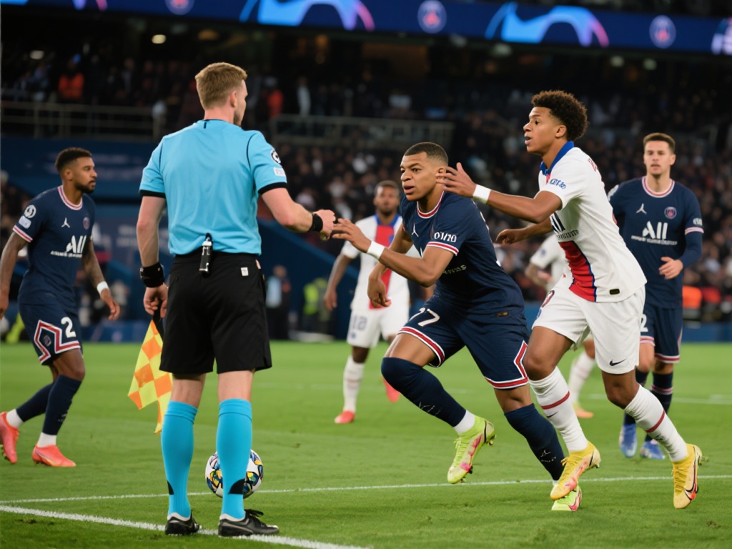 在一场被外界高度关注的足球比赛中，众星云